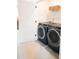 Convenient laundry room with LG washer and dryer at 8008 Cedarsmith Ct, Charlotte, NC 28217