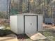 Metal storage shed with ramp access at 8905 Vagabond Rd, Charlotte, NC 28227