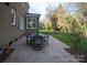 Outdoor patio with seating area, surrounded by trees at 9042 Summer Club Rd, Charlotte, NC 28277