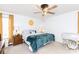 Spacious bedroom with a king-size bed and a ceiling fan at 1226 Twin Lakes Rd, Rock Hill, SC 29732