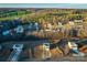 Aerial view of neighborhood with open space at 136 Jo Creek Ln, Harmony, NC 28634