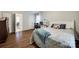 Bright bedroom with built-in workspace and ensuite bathroom access at 2722 Hillmont Dr, Charlotte, NC 28226