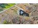 Aerial view of a house with a large yard and driveway at 4006 Sincerity Rd, Monroe, NC 28110