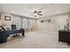 Spacious office featuring neutral paint, carpeted floors, ceiling fan, and natural light at 4006 Sincerity Rd, Monroe, NC 28110