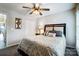 Bright bedroom featuring a comfortable double bed at 703 Southwest Dr, Davidson, NC 28036