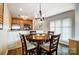 Round dining table and chairs in the dining area at 703 Southwest Dr, Davidson, NC 28036