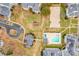 Aerial view showing pool, playground, and courtyard at 37 Hamiltons Harbor Dr # 601, Clover, SC 29710