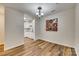 Dining area with hardwood floors and kitchen access at 37 Hamiltons Harbor Dr # 601, Clover, SC 29710