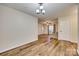 Dining area with hardwood floors and view of living room at 37 Hamiltons Harbor Dr # 601, Clover, SC 29710