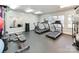 Well-equipped fitness center with treadmills, elliptical, and weight equipment at 509 N Graham St # 1G, Charlotte, NC 28202