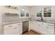 Kitchen featuring stainless steel appliances, granite countertops, and white cabinetry at 5204 Dellinger Cir, Cherryville, NC 28021