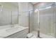 Clean bathroom with shower and vanity at 8230 Verona Rd # 80, Charlotte, NC 28213