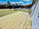 Spacious wooden deck overlooks backyard at 9763 Knightbridge Dr, Concord, NC 28025