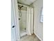 Clean shower stall with curtain and modern fixtures at 9763 Knightbridge Dr, Concord, NC 28025