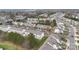 Aerial view of townhouses and community landscape at 2856 Summergrove Ct, Matthews, NC 28105