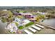 Aerial view of community amenities and lake access at 7108 Brookview Ln, Sherrills Ford, NC 28673