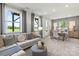 Versatile basement offering a living space and home office at 7108 Brookview Ln, Sherrills Ford, NC 28673