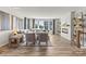 Spacious living room with fireplace, built-ins, and hardwood floors at 7108 Brookview Ln, Sherrills Ford, NC 28673