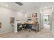 Loft area with built-in desk and additional storage at 7108 Brookview Ln, Sherrills Ford, NC 28673