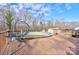 Wooden deck with above ground pool and hanging chair at 108 Landing Ct # 36, Bessemer City, NC 28016