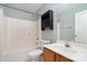 Clean bathroom with shower/tub combo and vanity at 1630 Hardy Dr, Rock Hill, SC 29732