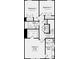 Second floor floorplan featuring bedrooms, bathrooms, and laundry at 1750 Blanche St, Charlotte, NC 28262