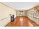 Hardwood floors and fireplace in spacious living room at 223 W 9Th St, Newton, NC 28658