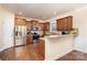 Modern kitchen with stainless steel appliances and granite countertops at 2548 Flintshire Ln, Gastonia, NC 28056