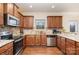 Well-equipped kitchen featuring stainless steel appliances and ample cabinetry at 2548 Flintshire Ln, Gastonia, NC 28056