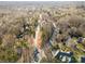 Aerial view of residential neighborhood, showing street and homes at 355 Sardis Rd N Alt Rd, Charlotte, NC 28270