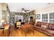 Spacious library with built-in shelves and hardwood floors at 355 Sardis Rd N Alt Rd, Charlotte, NC 28270