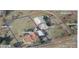 Aerial view showing home, workshop, and large lot at 523 Fox Ave, Chester, SC 29706