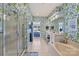 Bathroom with double vanity, shower, and garden tub at 8120 Oratorio Pl, Charlotte, NC 28270