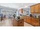 Kitchen with granite countertops and wooden cabinets at 8120 Oratorio Pl, Charlotte, NC 28270