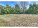 Large grassy backyard area with mature trees and shrubs at 8120 Oratorio Pl, Charlotte, NC 28270