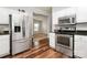 Modern kitchen featuring stainless steel appliances and ample cabinetry at 1485 Adkin Dr, Iron Station, NC 28080