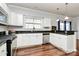 Modern kitchen with granite countertops and stainless steel appliances at 1485 Adkin Dr, Iron Station, NC 28080