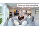 Open bonus room with comfortable seating and game table at 2019 Canvasback Way, Indian Trail, NC 28079
