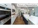 Modern kitchen with stainless steel appliances and island at 2019 Canvasback Way, Indian Trail, NC 28079