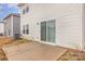 Home's backyard with a patio and sliding glass door at 226 J.P. Dr, Albemarle, NC 28001