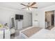 Spacious bedroom with large TV and en-suite bathroom at 226 J.P. Dr, Albemarle, NC 28001