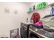Laundry room with washer, dryer, and shelving at 226 J.P. Dr, Albemarle, NC 28001