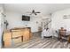 Living room with hardwood floors, and many moving boxes at 226 J.P. Dr, Albemarle, NC 28001