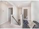 Upstairs hallway with access to bedrooms and stairs at 226 J.P. Dr, Albemarle, NC 28001