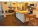 Modern kitchen with island and stainless steel appliances at 733 Azalea Dr, Chester, SC 29706