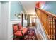 Bright entryway with hardwood floors, coat rack, and seating area at 106 N Battleground Ave, Kings Mountain, NC 28086