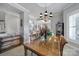 Dining room with a view to the entry foyer and the rest of the home at 115 Amelia Ln # 29, Mooresville, NC 28117