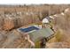 Aerial view of community pool and clubhouse at 13823 Waverton Ln, Huntersville, NC 28078