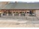 Covered community pavilion with stone facade and seating at 13823 Waverton Ln, Huntersville, NC 28078