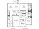 Two-story floor plan including 3 bedrooms, 2.5 bathrooms, and garage at 2033 Old Rivers Rd, Concord, NC 28027